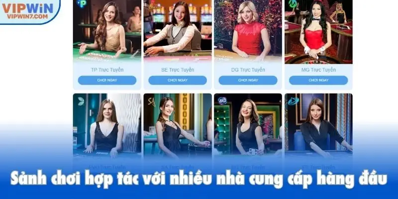 Sảnh chơi được đầu tư với sự xuất hiện của nhiều nhà cung cấp hàng đầu