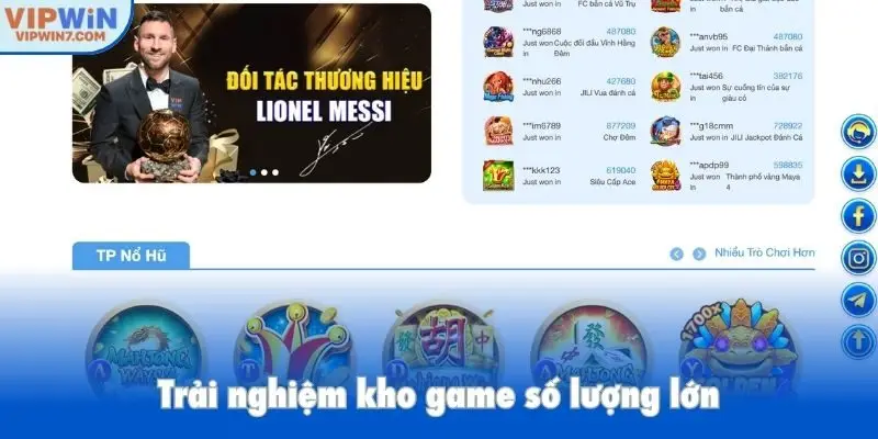 Trải nghiệm kho game số lượng lớn