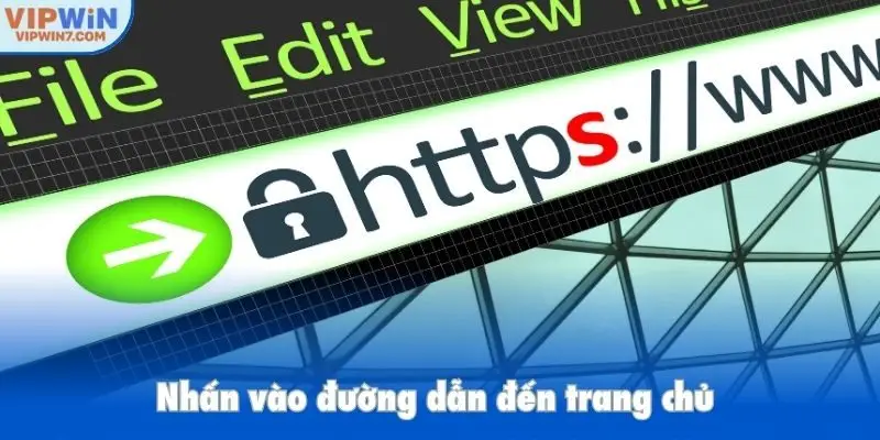 Nhấn vào đường dẫn đến trang chủ