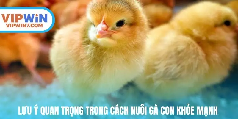 Lưu ý quan trọng trong cách nuôi gà con khỏe mạnh