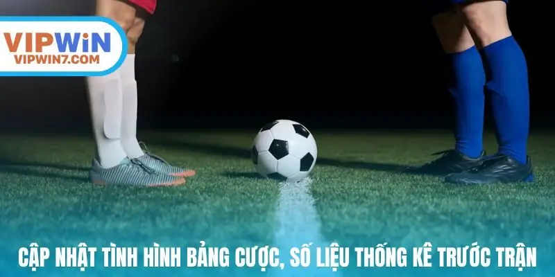 Cập nhật tình hình bảng cược, số liệu thống kê trước trận