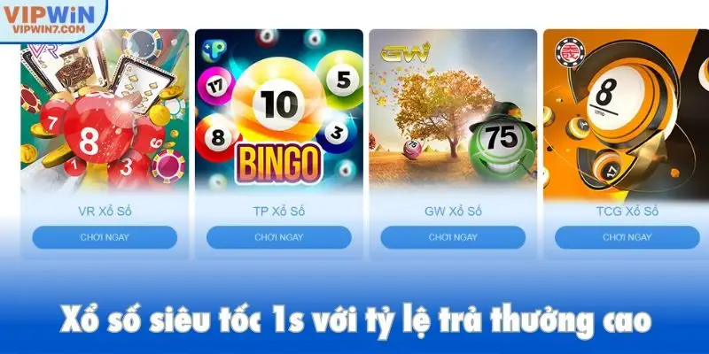 Xổ số siêu tốc 1s với tỷ lệ trả thưởng cao