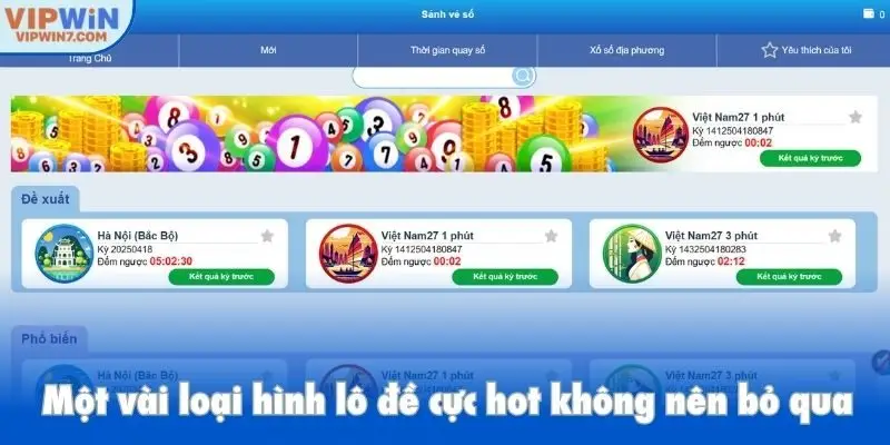 Một vài loại hình lô đề cực hot không nên bỏ qua